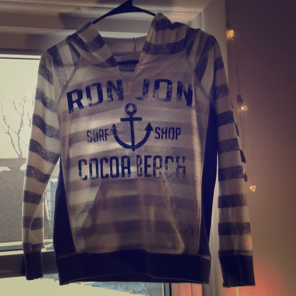 Kids, Ron Jon surf shop thin hoodie